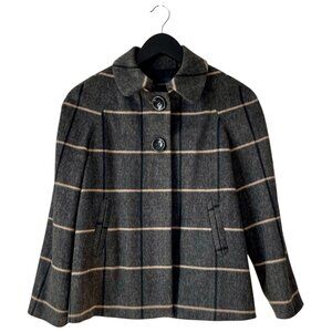 Zara Basic Soft Wool Swing Coat - Size Small